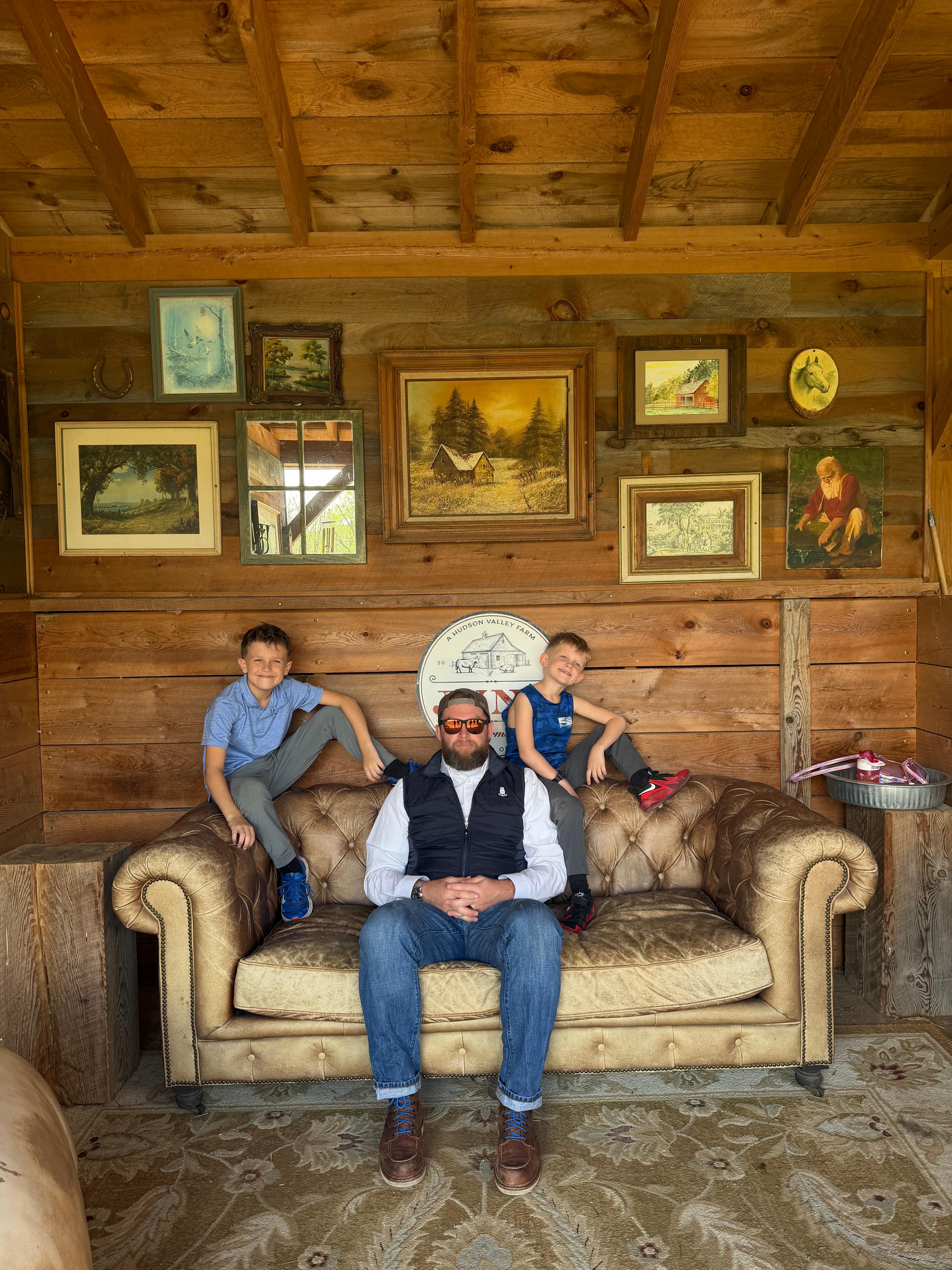 Taylor and family at home